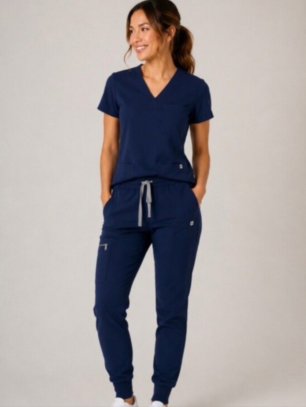Figs Navy Jogger Scrub Pants